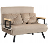 Sofa rozkładana Homcom - jasno brązowa