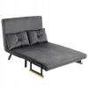 Kanapa Homcom 73 x 102 cm tkanina szary