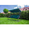 Huśtawka ogrodowa wolnostojąca, rozkładana SISCOM 50 x 170cm - ZIELONA