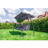 Huśtawka ogrodowa wolnostojąca, rozkładana Funfit Garden 170 x 50cm - SZARA