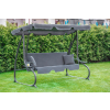 Huśtawka ogrodowa wolnostojąca, rozkładana Funfit Garden 170 x 50cm - SZARA