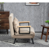 Sofa rozkładana Homcom - jasno brązowa