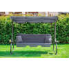 Huśtawka ogrodowa wolnostojąca, rozkładana Funfit Garden 170 x 50cm - SZARA