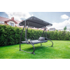 Huśtawka ogrodowa wolnostojąca, rozkładana Funfit Garden 170 x 50cm - SZARA