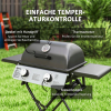 Grill gazowy Outsunny 5,6 KW z 2 palnikami ze stali nierdzewnej
