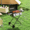 Grill gazowy Outsunny 5,6 KW z 2 palnikami ze stali nierdzewnej