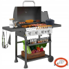Grill Gazowy BBQ, 4 Główne Palniki, 1 Boczny, Płyta Do Podgrzewania - 12 kW