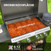 Grill Gazowy BBQ, 4 Główne Palniki, 1 Boczny, Płyta Do Podgrzewania - 12 kW