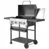 Grill Gazowy BBQ, 4 Główne Palniki, 1 Boczny, Płyta Do Podgrzewania - 12 kW