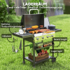 Grill Gazowy BBQ, 4 Główne Palniki, 1 Boczny, Płyta Do Podgrzewania - 12 kW