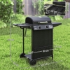 Grill Gazowy 7 KW na wózku - 3 palniki i boczne gotowanie