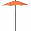 Parasol balkonowy sześciokątny na plażę i do ogrodu - Pomarańczowy