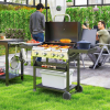 Grill Gazowy BBQ, 4 Główne Palniki, 1 Boczny, Płyta Do Podgrzewania - 12 kW