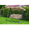 Huśtawka ogrodowa wolnostojąca, rozkładana Funfit Garden 170x50cm - BEŻOWA