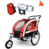 Przyczepka rowerowa dla dzieci Funfit Kids Pro - CZERWONA