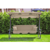 Huśtawka ogrodowa wolnostojąca, rozkładana Funfit Garden 170x50cm - BEŻOWA