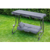 Huśtawka ogrodowa wolnostojąca, rozkładana Funfit Garden 170 x 50cm - SZARA