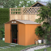 Domek ogrodowy Outsunny, narzędziowy 277 x 195 cm - Z przesuwnymi drzwiami