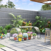 Szklarnia foliowa bezbarwna Outsunny z drzwiami - 200x100x80 cm