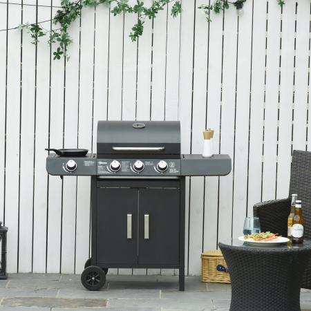 Grill gazowy Outsunny 6 kW - 4 palnikowy