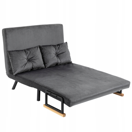 Kanapa Homcom 73 x 102 cm tkanina szary