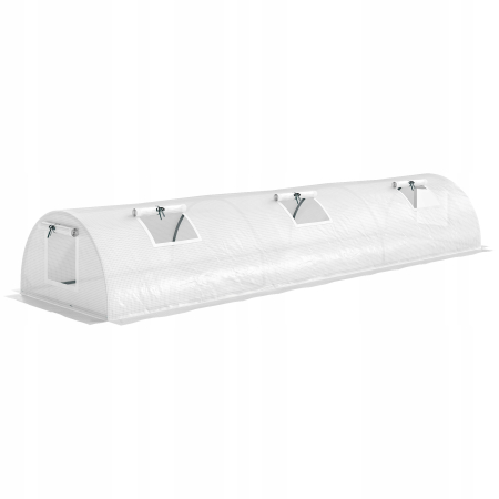 Szklarnia Outsunny bezbarwna - 3 m x 0,8 m x 45 cm