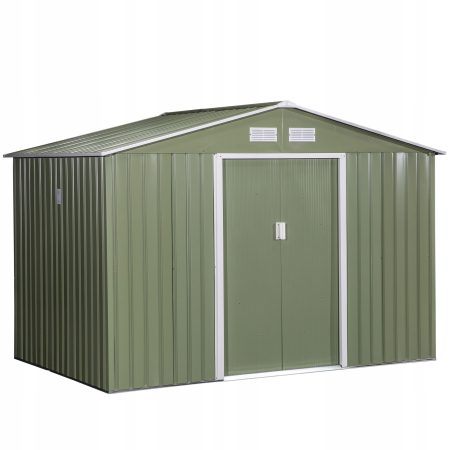 Domek ogrodowy Outsunny 277 x 195 cm - ZIELONY