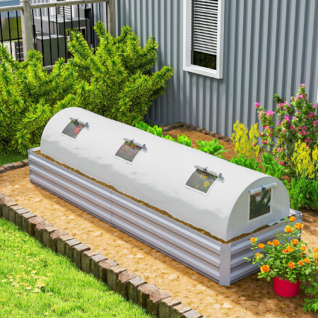 Szklarnia Outsunny bezbarwna - 3 m x 0,8 m x 45 cm
