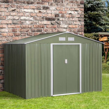Domek ogrodowy Outsunny 277 x 195 cm - ZIELONY