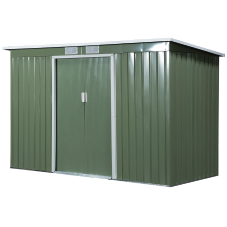 Domek Ogrodowy Narzędziowy z Przesuwnymi Drzwiami Przechowywanie 280x130 cm