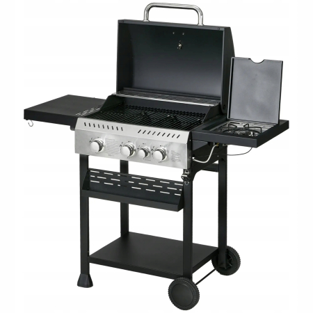 Grill Gazowy BBQ-Grill - Palniki 4 główne + 1 boczny