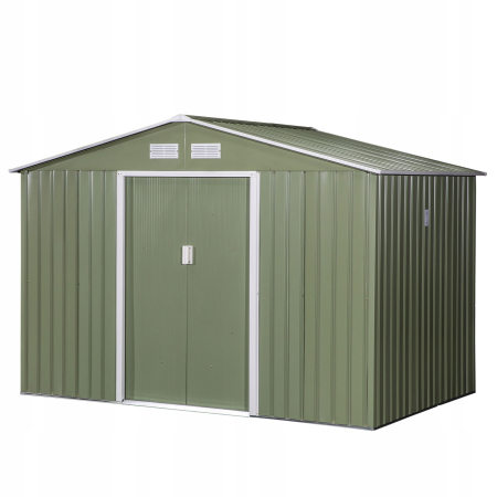 Domek ogrodowy Outsunny 277 x 195 cm - ZIELONY