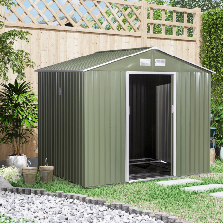 Domek ogrodowy Outsunny 277 x 195 cm - ZIELONY