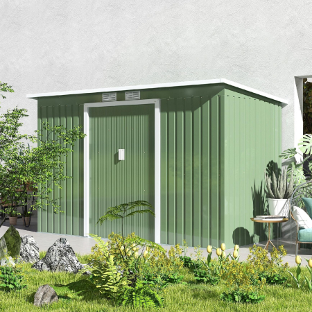 Domek Ogrodowy Narzędziowy z Przesuwnymi Drzwiami Przechowywanie 280x130 cm
