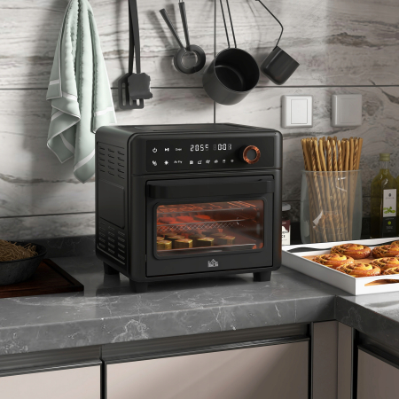 Mini-piekarnik z funkcją hot air fryer, 40-220°C i akcesoria - 12 programów