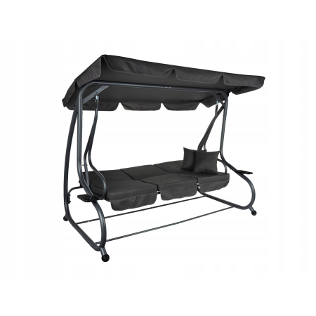 Huśtawka wolnostojąca, rozkładana Funfit 47x168 cm z moskitierą